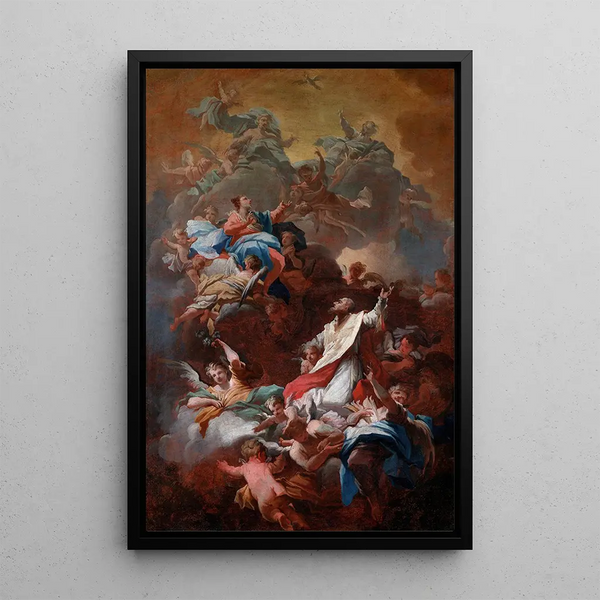 La Gloire de Saint Philippe Neri - Giovanni Camillo Sagrestani — gerahmtes Bild an der Wand