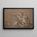 Figur allegorisch dargestellt Europa - Giovanni Domenico Tiepolo — gerahmtes Bild an der Wand
