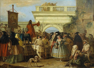 Der Scharlatan - Giovanni Domenico Tiepolo — Ansicht des Kunstwerks