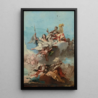 Giovanni Domenico Tiepolo - Triumph Of Virtue.webp