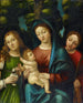 Die Jungfrau mit dem Kind und die heiligen Magdalena und Katharina - Giovanni Francesco Caroto — Ansicht des Kunstwerks