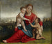 Jungfrau mit Kind und dem Kind Johannes - Giovanni Francesco Caroto — Ansicht des Kunstwerks