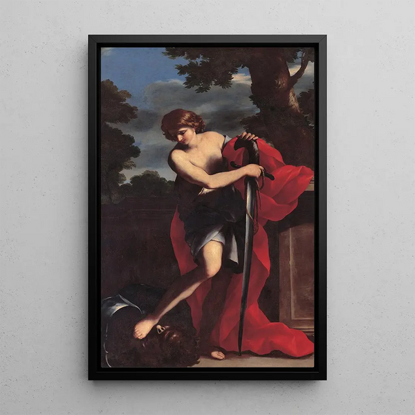 David - Giovanni Francesco Romanelli — gerahmtes Bild an der Wand