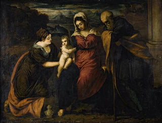Die Heilige Familie mit Maria Magdalena - Giovanni Galizzi — Ansicht des Kunstwerks