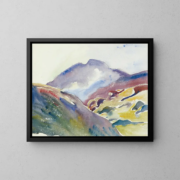 Alpenlandschaft - Giovanni Giacometti — gerahmtes Bild an der Wand