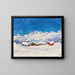 Winterlandschaft bei Maloja - Giovanni Giacometti — gerahmtes Bild an der Wand