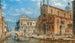 Ansicht von San Zanipolo mit dem Reiter von Colleoni - Giovanni Grubacs — Ansicht des Kunstwerks