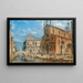 Ansicht von San Zanipolo mit dem Reiter von Colleoni - Giovanni Grubacs — gerahmtes Bild an der Wand