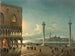 La Piazzetta de San Marco au clair de lune à Venise - Giovanni Grubacs — Ansicht des Kunstwerks