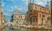 Venedig, Blick auf San Zanipolo mit dem Reiterdenkmal von Colleoni - Giovanni Grubacs — Ansicht des Kunstwerks