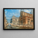 Venedig, Blick auf San Zanipolo mit dem Reiterdenkmal von Colleoni - Giovanni Grubacs — gerahmtes Bild an der Wand
