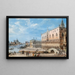 Venedig, die Riva degli Schiavoni mit dem Dogenpalast und Santa Maria della Salute im Hintergrund - Giovanni Grubacs — gerahmtes Bild an der Wand