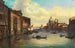 Venedig, der Große Kanal mit Santa Maria della Salute und Punta della Dogana in der Ferne - Giovanni Grubacs — Ansicht des Kunstwerks