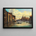 Venedig, der Große Kanal mit Santa Maria della Salute und Punta della Dogana in der Ferne - Giovanni Grubacs — gerahmtes Bild an der Wand