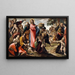 Le Miracle des pains et des poissons - Giovanni Lanfranco — gerahmtes Bild an der Wand
