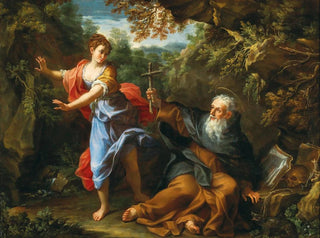 Die Versuchung des heiligen Antonius - Giovanni Odazzi — Ansicht des Kunstwerks