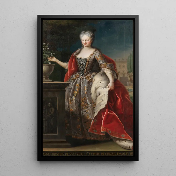 Portrait von Anne Christine de Sulzbach 1704-1723 - Giovanni Panealbo — gerahmtes Bild an der Wand