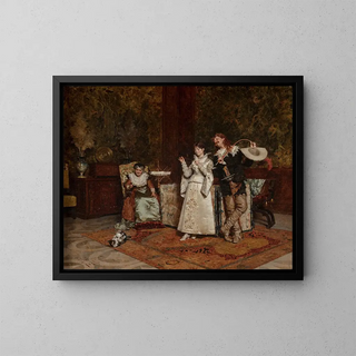 Blick auf die Katze - Giovanni Paolo Bedini — gerahmtes Bild an der Wand