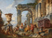 Ein Laune mit dem heiligen Petrus, der den Römern predigt - Giovanni Paolo Panini — Ansicht des Kunstwerks