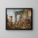 Ein Laune mit dem heiligen Petrus, der den Römern predigt - Giovanni Paolo Panini — gerahmtes Bild an der Wand
