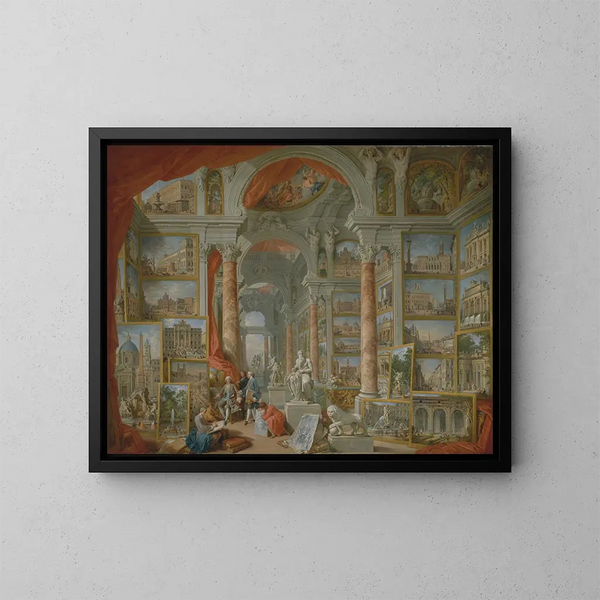 Rom moderne - Giovanni Paolo Panini — gerahmtes Bild an der Wand