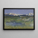 Alpenlandschaft bei Sonnenuntergang - Giovanni Segantini — gerahmtes Bild an der Wand