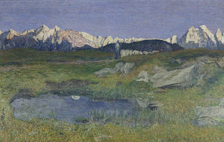 Giovanni Segantini - Alpine Landscape at Sunset.webp