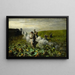 Die Kürbisernte - Giovanni Segantini — gerahmtes Bild an der Wand