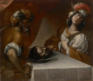 Hérode und Hérodiade mit dem Kopf des heiligen Johannes des Täufers - Giovanni Stefano Danedi — Ansicht des Kunstwerks