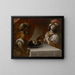 Hérode und Hérodiade mit dem Kopf des heiligen Johannes des Täufers - Giovanni Stefano Danedi — gerahmtes Bild an der Wand