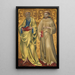 Heilige Matthäus und Franziskus - Giovanni di Paolo — gerahmtes Bild an der Wand