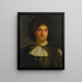 Portrait eines Mannes - Girolamo Forabosco — gerahmtes Bild an der Wand