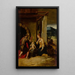 Die Heilige Familie in einer Landschaft - Girolamo Mazzola Bedoli — gerahmtes Bild an der Wand
