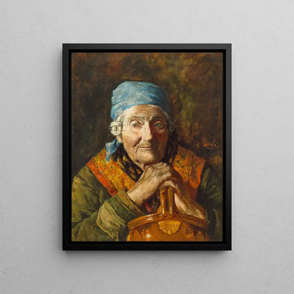 Girolamo Nerli - An old woman study.webp