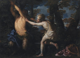 Apollon dépouillant Marsyas - Girolamo Troppa — Ansicht des Kunstwerks