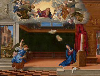 L'Annonciation - Girolamo da Santacroce — Ansicht des Kunstwerks