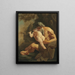 Saturne, der sein Kind verschlingt - Giulia Lama — gerahmtes Bild an der Wand