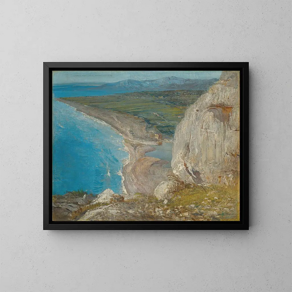 Die Küste des Libanon - Giulio Aristide Sartorio — gerahmtes Bild an der Wand