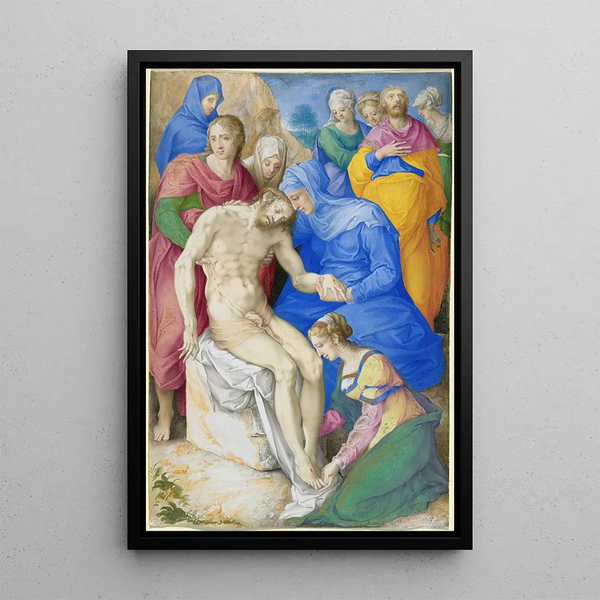 La Lamentation - Giulio Clovio — gerahmtes Bild an der Wand