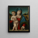 Jungfrau mit Kind - Giulio Francia — gerahmtes Bild an der Wand