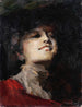 Portrait einer Frau - Giuseppe Amisani — Ansicht des Kunstwerks