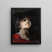 Portrait einer Frau - Giuseppe Amisani — gerahmtes Bild an der Wand