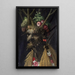 Die vier Jahreszeiten in einem Kopf - Giuseppe Arcimboldo — gerahmtes Bild an der Wand