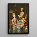 Portrait von Antonio Ghedini und seiner Familie - Giuseppe Baldrighi — gerahmtes Bild an der Wand
