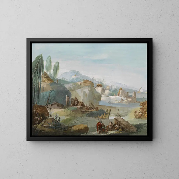 La Thébaïde - Giuseppe Bernardino Bison — gerahmtes Bild an der Wand