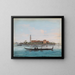 Ansicht von Venedig vom San Lazzaro degli Armeni - Giuseppe Bernardino Bison — gerahmtes Bild an der Wand