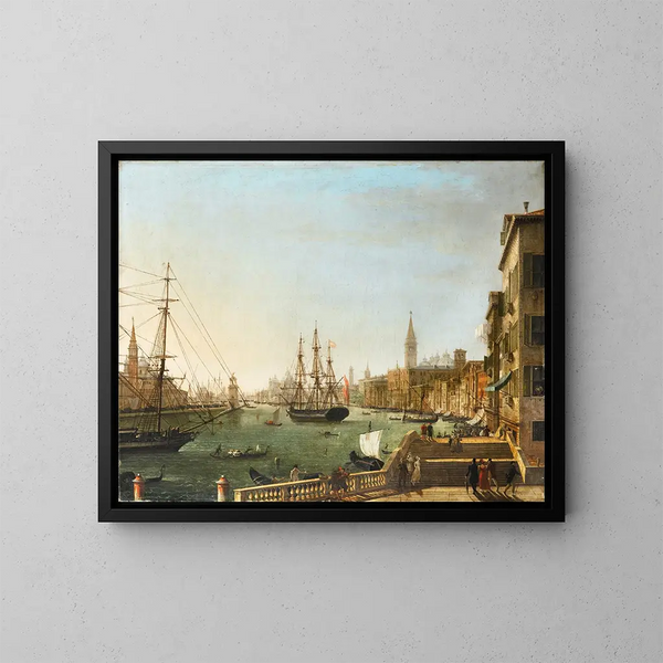 Großer Kanal in Venedig - Giuseppe Borsato — gerahmtes Bild an der Wand