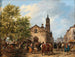 Eine lebendige Szene auf einem Marktplatz - Giuseppe Canella — Ansicht des Kunstwerks
