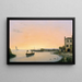 Chioggia vor Sonnenaufgang - Giuseppe Canella — gerahmtes Bild an der Wand