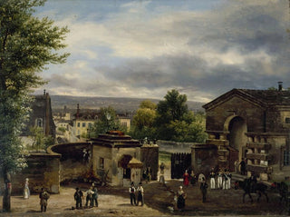 Die Mauer der Rue Royale in Montmartre - Giuseppe Canella — Ansicht des Kunstwerks